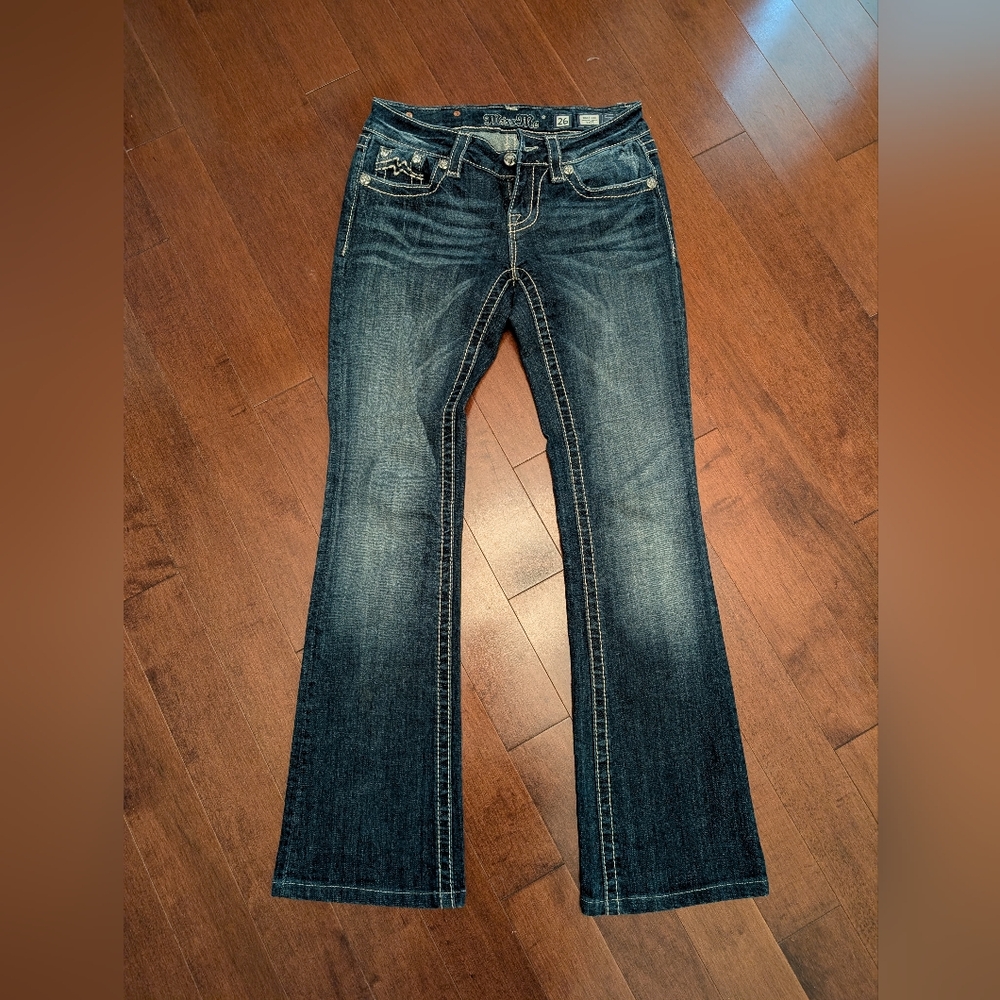 Miss Me jeans, size 26, signature boot cut
